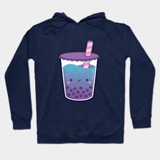 Cute Galaxy Butterfly Pea Flower Boba Tea Hoodie